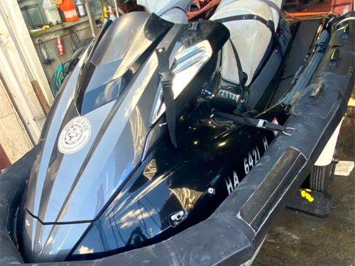 Jet ski in Advanced Marine Hawaii shop